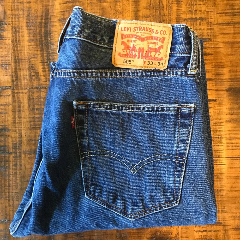Levi’s 505 straight leg jeans